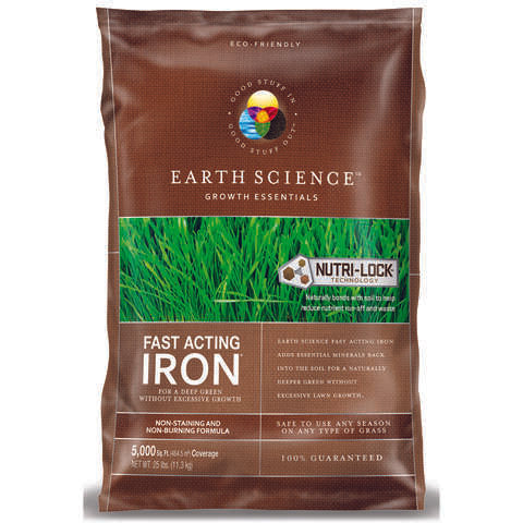 Earth Science Fast Acting Iron Treatment 5000 sq ft 25 lb