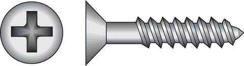 HILLMAN No. 10 X 1-1/2 in. L Phillips Black Phosphate Twin Thread Cabinet Screws 100 pk