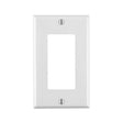 Leviton White 1 gang Thermoset Plastic Wall Plate 1 pk