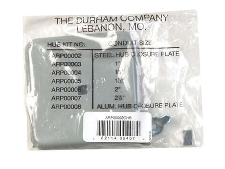 Eaton Bolt-On Small in. Hub Closure Plate For Meter Socket