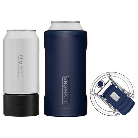 BruMate Hopsulator 16 oz Matte Navy BPA Free Trio Can Insulator