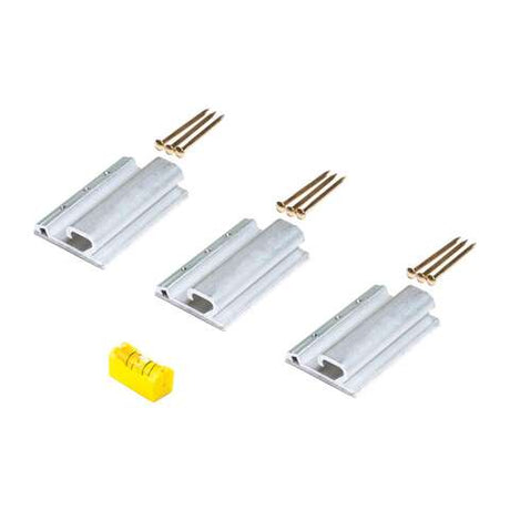 Hangman Keep It Level Silver Wire-Backed Wall Hanging Kit 30 lb 3 pk