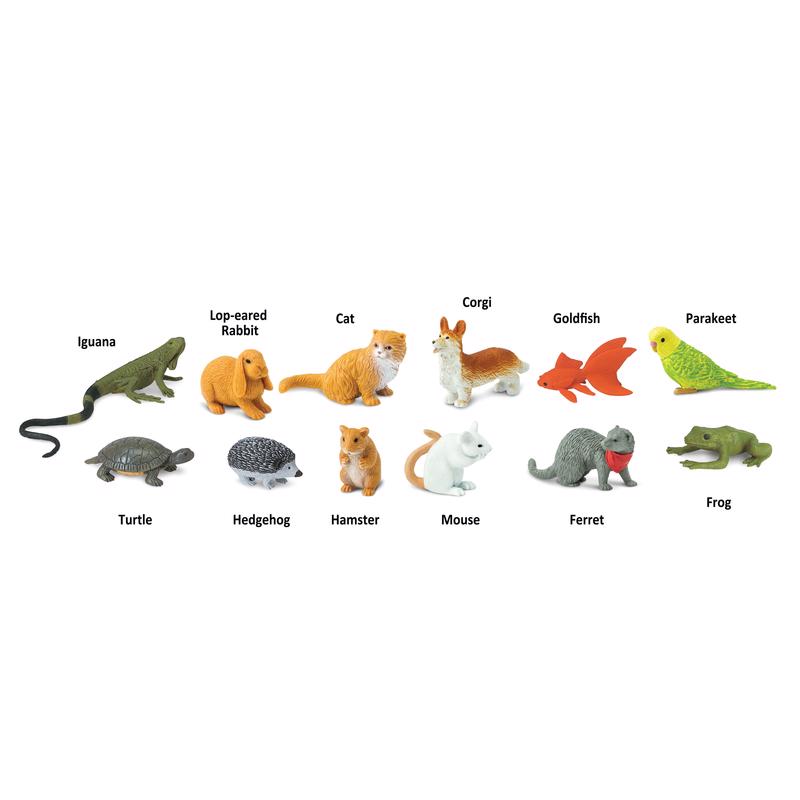 Safari Ltd. Toobs Pets Toy Multicolor 12 pc