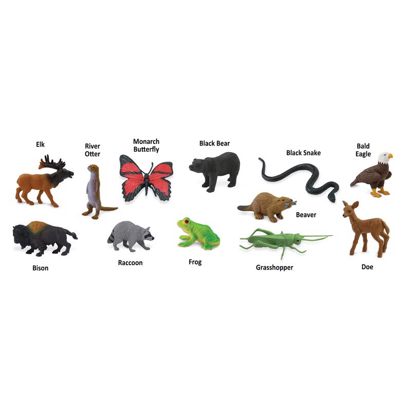 Safari Ltd. Toobs In the Woods Toy Multicolor 12 pc