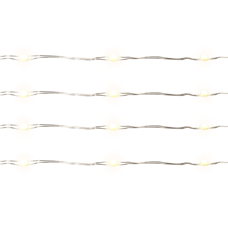 Living Accents LED Big Seed Light Set Warm White 16.5 ft. 100 lights, Pack of 12