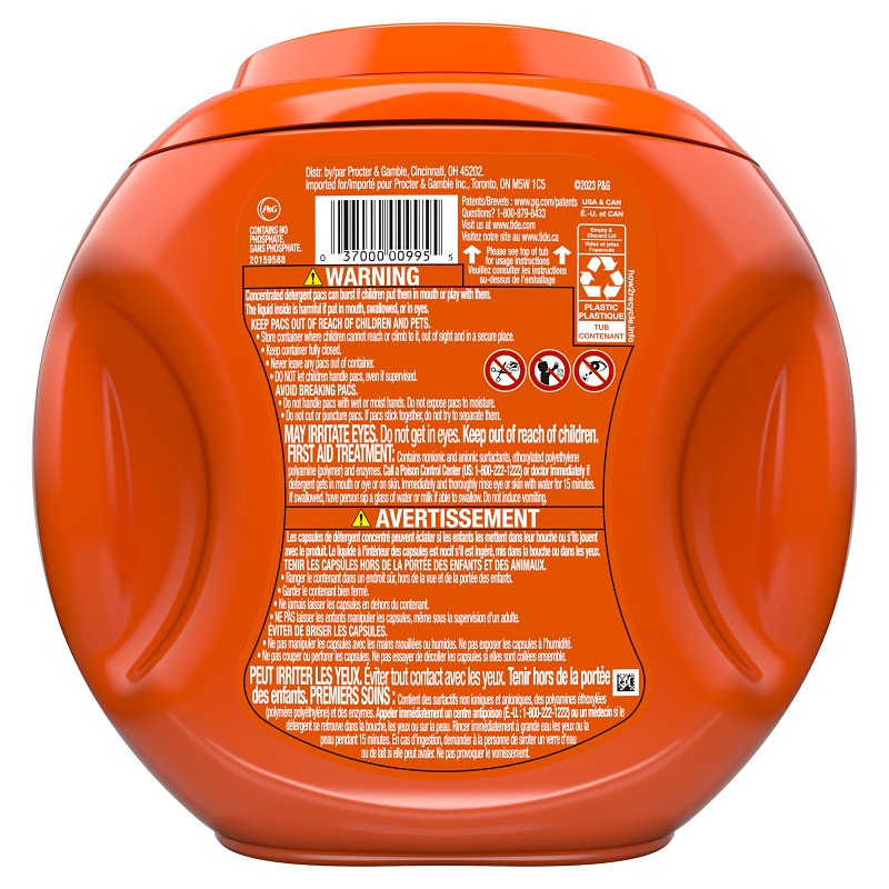 Tide Pods Series 995 Laundry Detergent, 42, Liquid, Original, Pack of 4