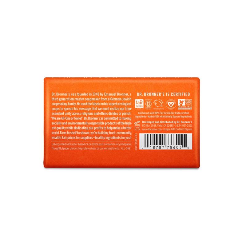 Dr. Bronner's Organic Tea Tree Scent Pure-Castile Bar Soap 5 oz, Pack of 12