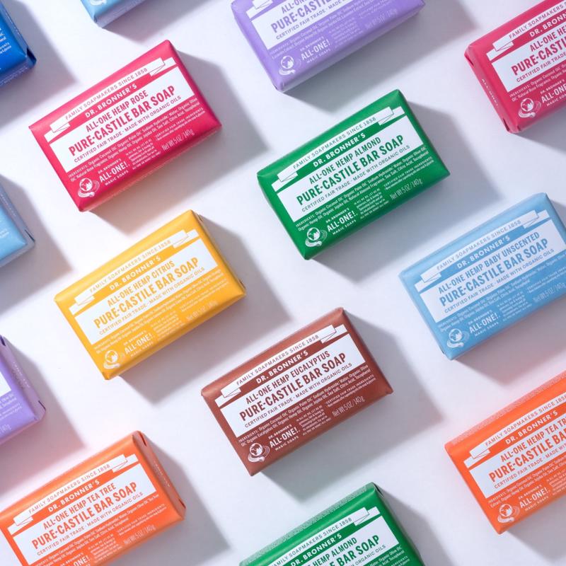 Dr. Bronner's Organic Tea Tree Scent Pure-Castile Bar Soap 5 oz, Pack of 12