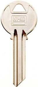 Hy-Ko 11010Y2 Key Blank, Brass, Nickel, For: Yale Cabinet, House Locks and Padlocks, Y2 Key Number, Pack of 10