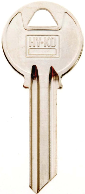 Hy-Ko 11010Y2 Key Blank, Brass, Nickel, For: Yale Cabinet, House Locks and Padlocks, Pack of 10