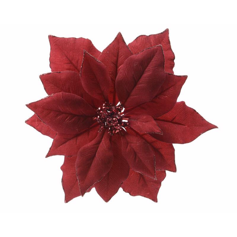 Decoris Red Poinsettia 2.76 in., Pack of 24