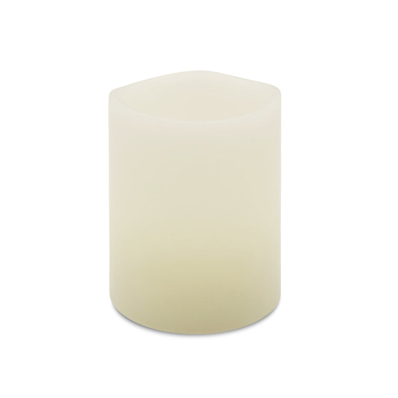 Matchless Darice Ivory Vanilla Honey Scent Pillar Flameless Flickering Candle, Pack of 6