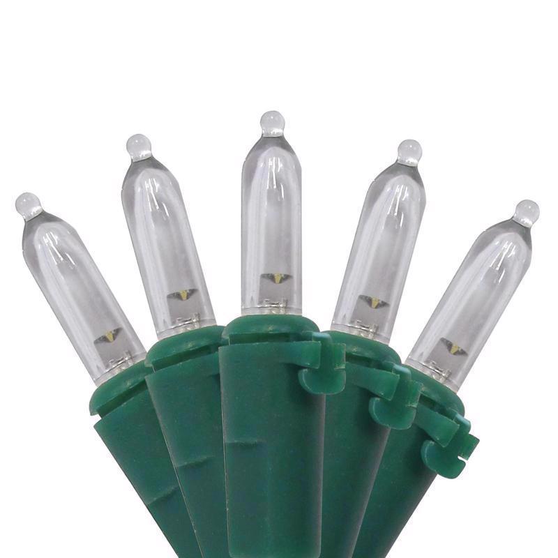 Celebrations Blue LED Mini Warm White 50 ct String Christmas Lights 16 ft., Pack of 12