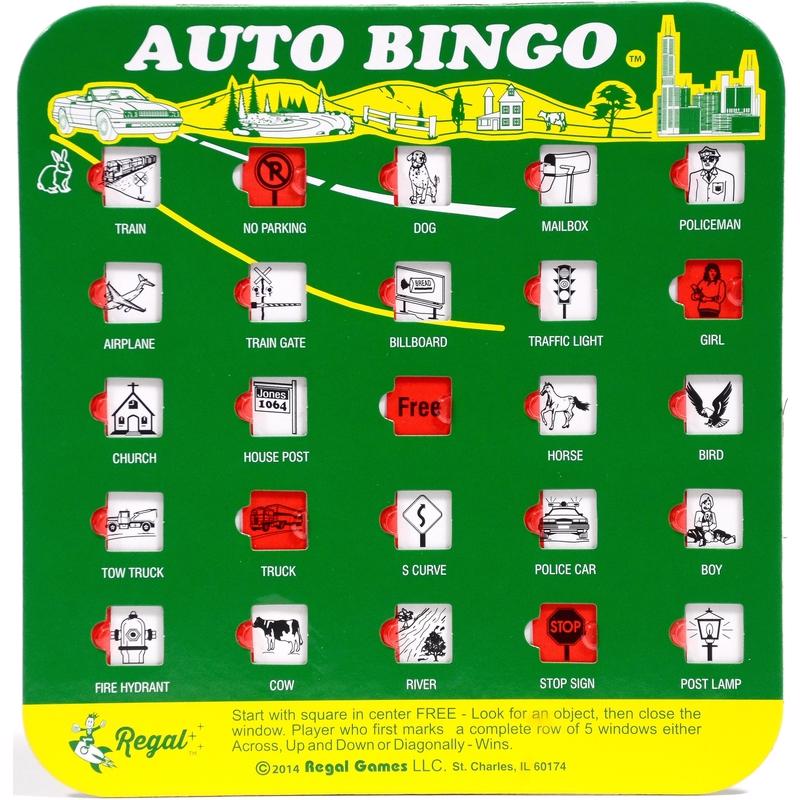 Regal Games Travel Bingo Cards Assorted, Pack of 24