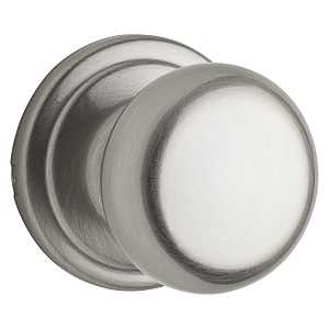 Kwikset Signature Series 720H 15RCLRCSBX Passage Knob, Hancock, Mushroom, Satin Nickel, Full Lip Round Corner Strike