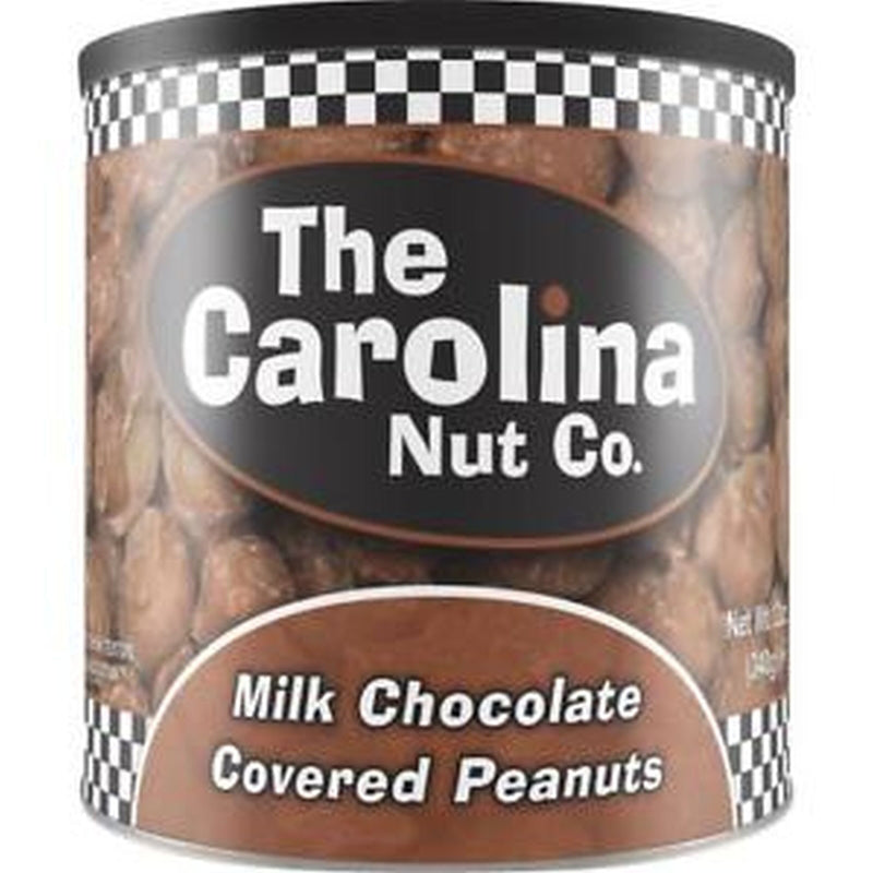 Carolina Nut Co. Chocolate Covered Peanuts 10 oz Can, Pack of 6