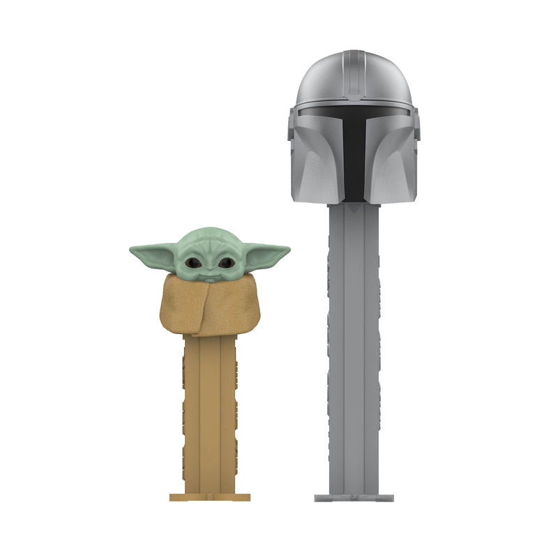 PEZ Star Wars Mandalorian Non Chocolate Candy and Dispenser 1.74 oz, Pack of 12