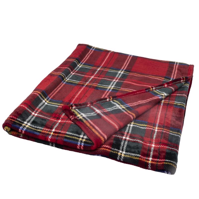 Decoris Plaid Blanket 1 pk, Pack of 6