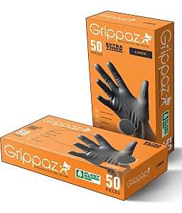 GLOVE NITRILE BLK XL 8MIL 50CT