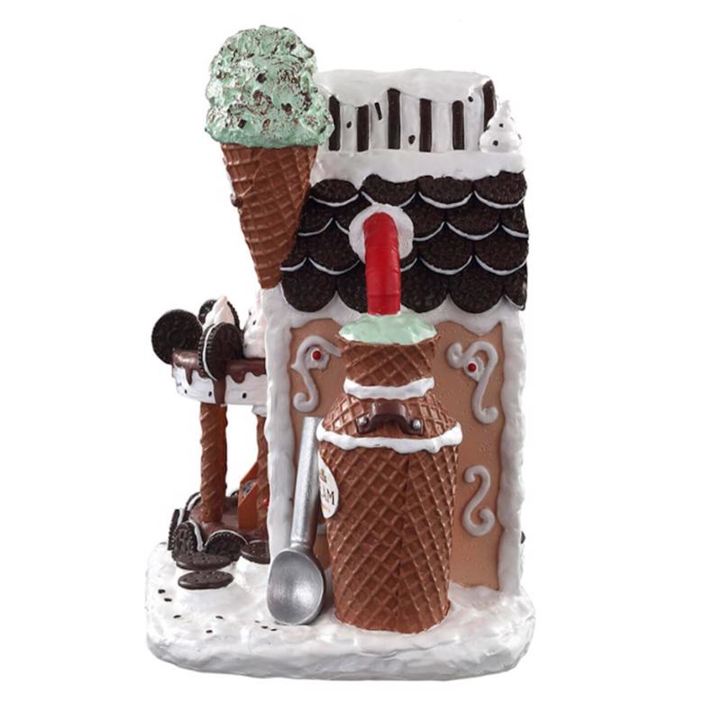 Lemax Multicolored Cookies 'N Cream Creamery Christmas Village 8 in.