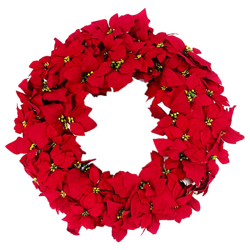 Celebrations Red Poinsettia Hanging Decor 24 in.