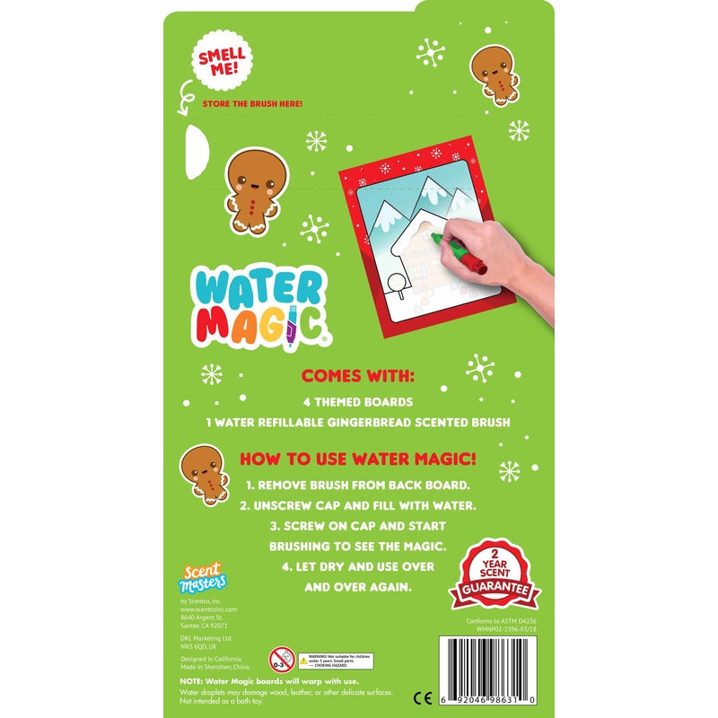Scentco Water Magic North Pole Gingerbread Activity Book Multicolored 1 pc, Pack of 10