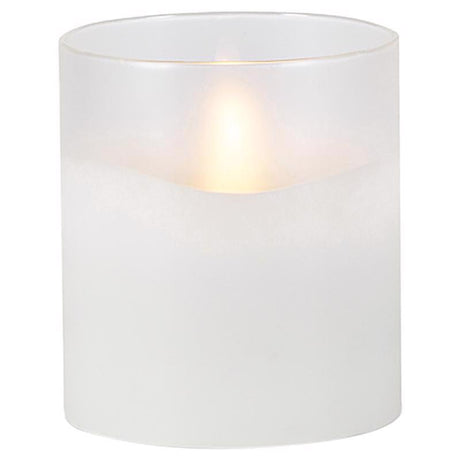 Everlasting Glow White No Scent Scent Flameless Hand Poured Candle, Pack of 6
