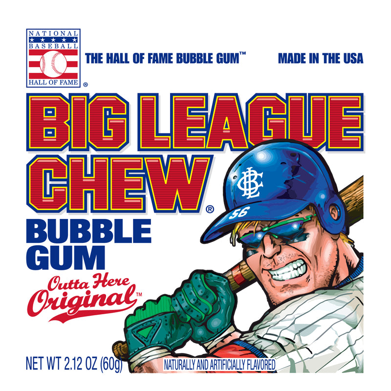 Big League Chew Original Candy 2.12 oz, Pack of 12