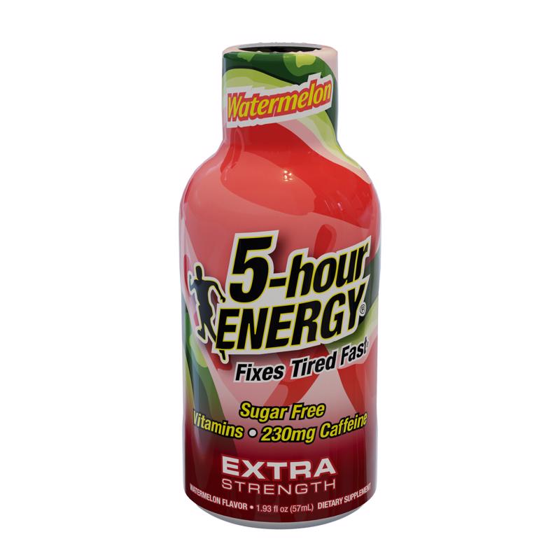 5-hour Energy Watermelon Sugar Free Watermelon Energy Shot 1.93 oz, Pack of 12