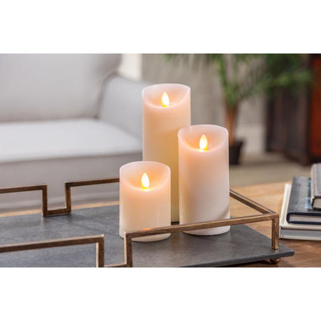 Gerson LED Bisque Aurora Flame Candle 8 in., Pack of 6