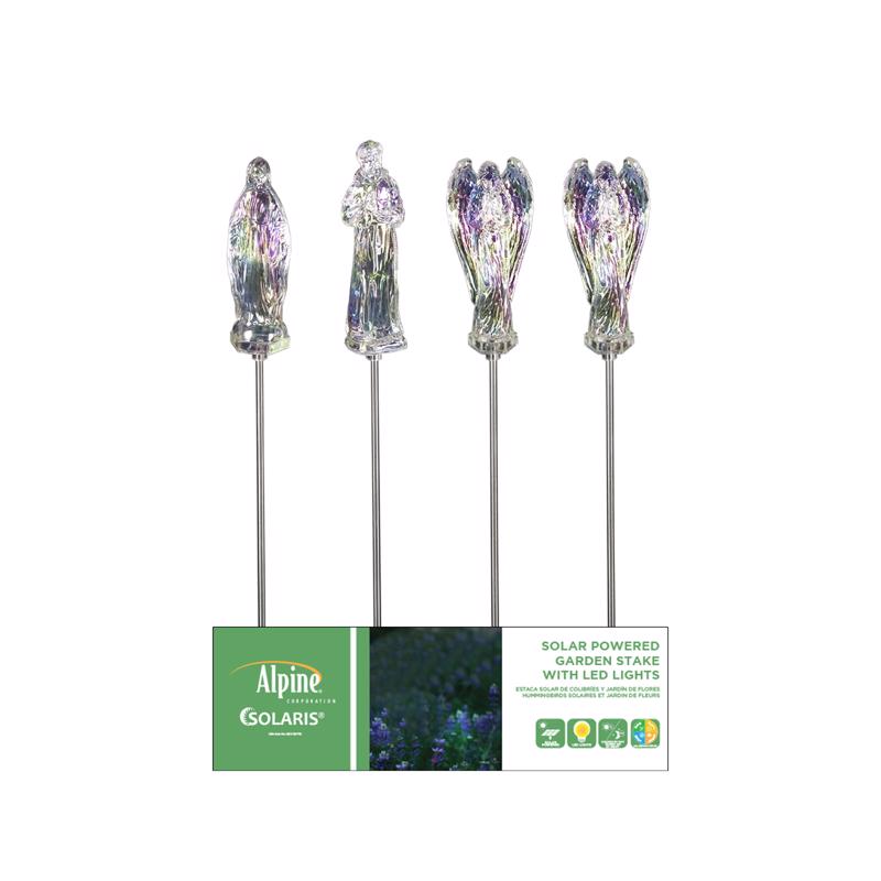 Alpine LED St. Francis/Mary/Angel 34 in. Pathway Decor, Pack of 20