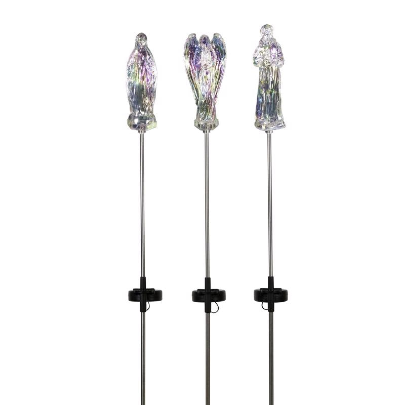 Alpine LED St. Francis/Mary/Angel 34 in. Pathway Decor, Pack of 20