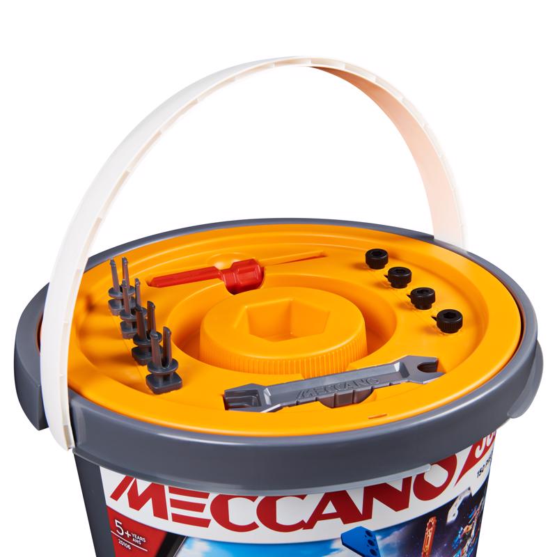 Meccano Junior Open Ended Bucket Multicolored 150 pc
