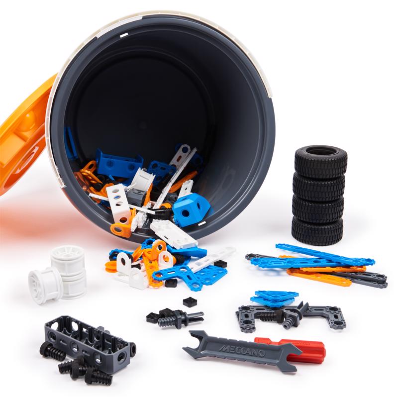 Meccano Junior Open Ended Bucket Multicolored 150 pc