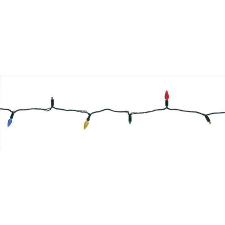 Celebrations Platinum LED C6 Multicolored Duet 50 ct String Christmas Lights 25 ft.