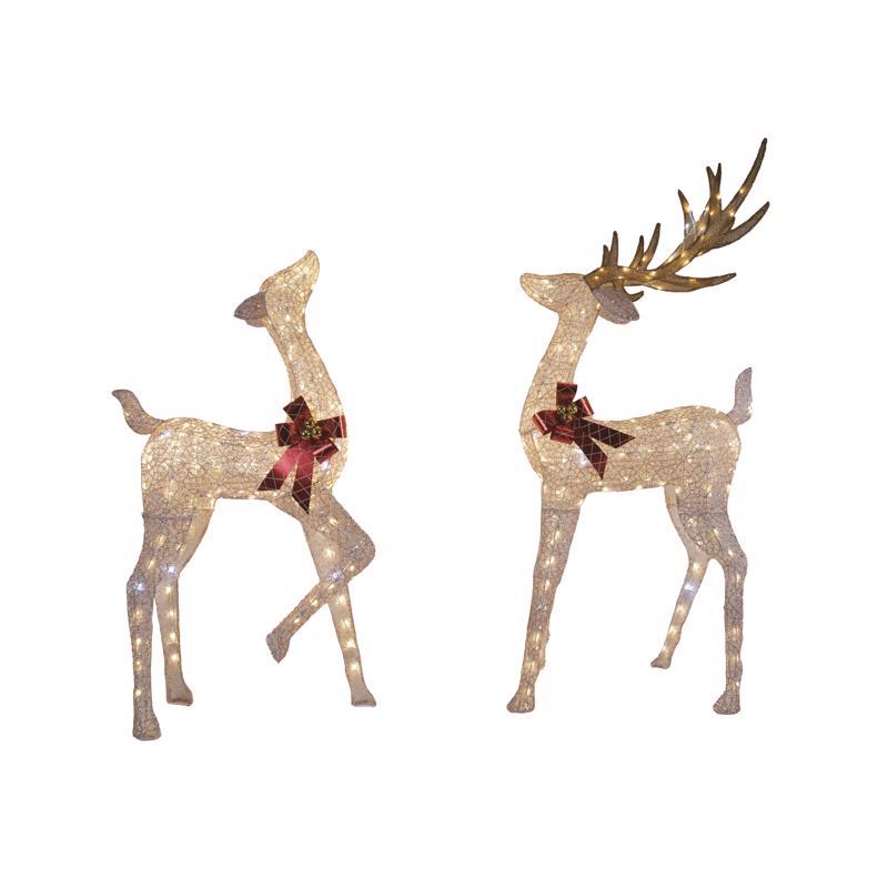 Celebrations LED Warm White Reindeer 6 ft. Yard Decor