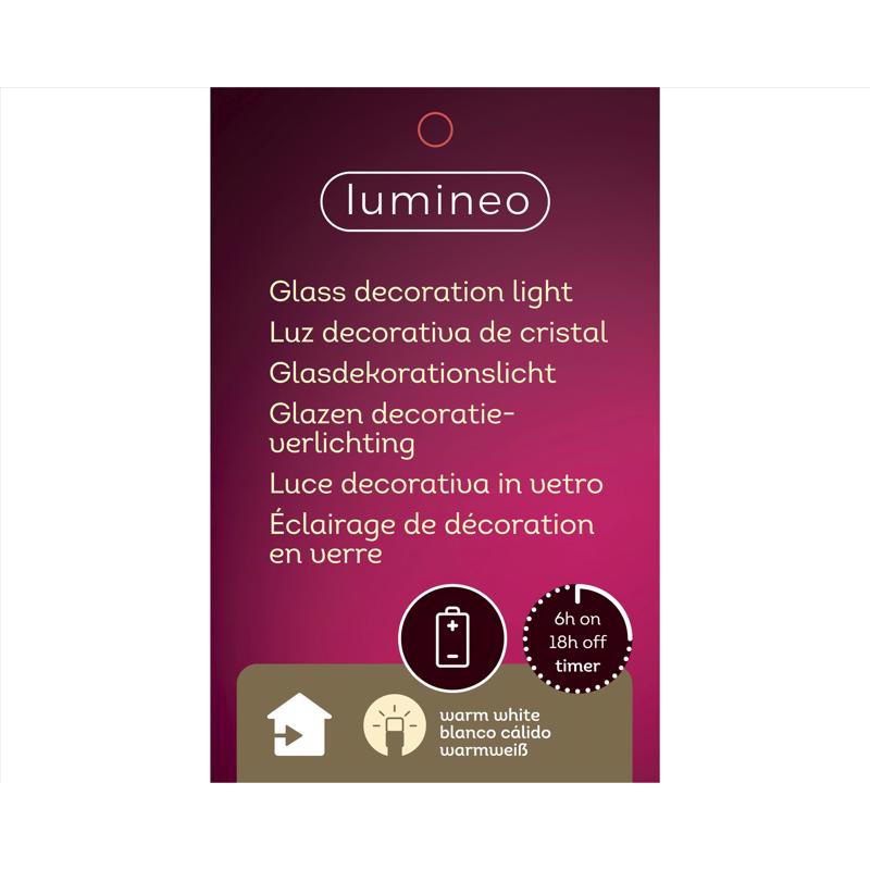 Lumineo LED Green Lighting Christmas Tree 9.45 in., Pack of 6