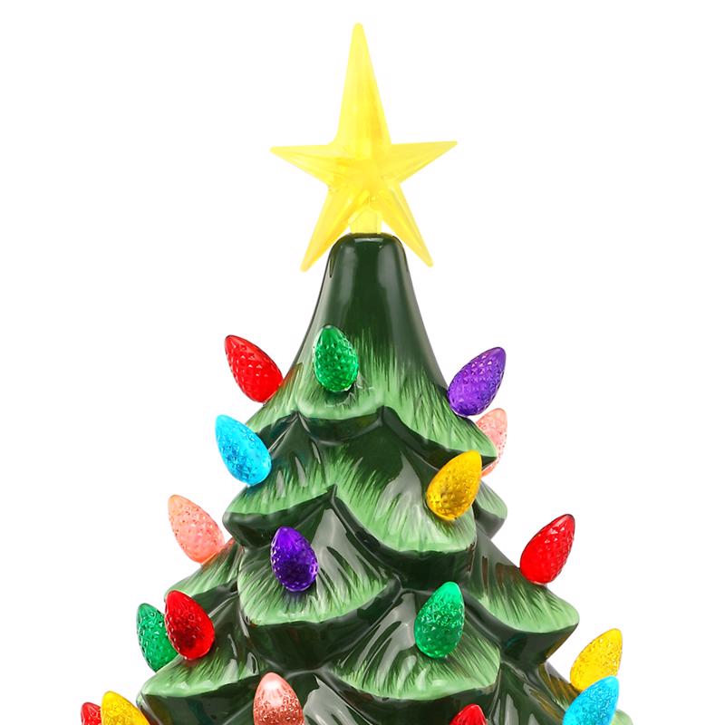Mr. Christmas LED Green Nostalgic Ceramic Christmas Tree 24 in.
