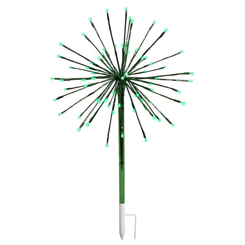 Celebrations LED Green 3-in-1 Radiant Blast 16 in. Pathway Decor