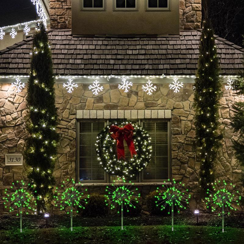 Celebrations LED Green 3-in-1 Radiant Blast 16 in. Pathway Decor