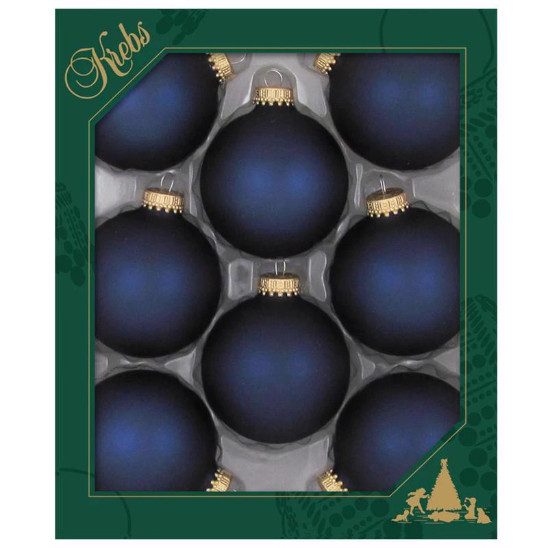 Christmas By Krebs Midnight Haze Ball Ornaments 2-5/8 in., Pack of 12