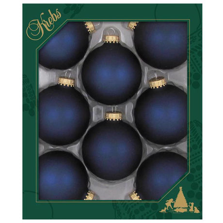 Christmas By Krebs Midnight Haze Ball Ornaments 2-5/8 in., Pack of 12