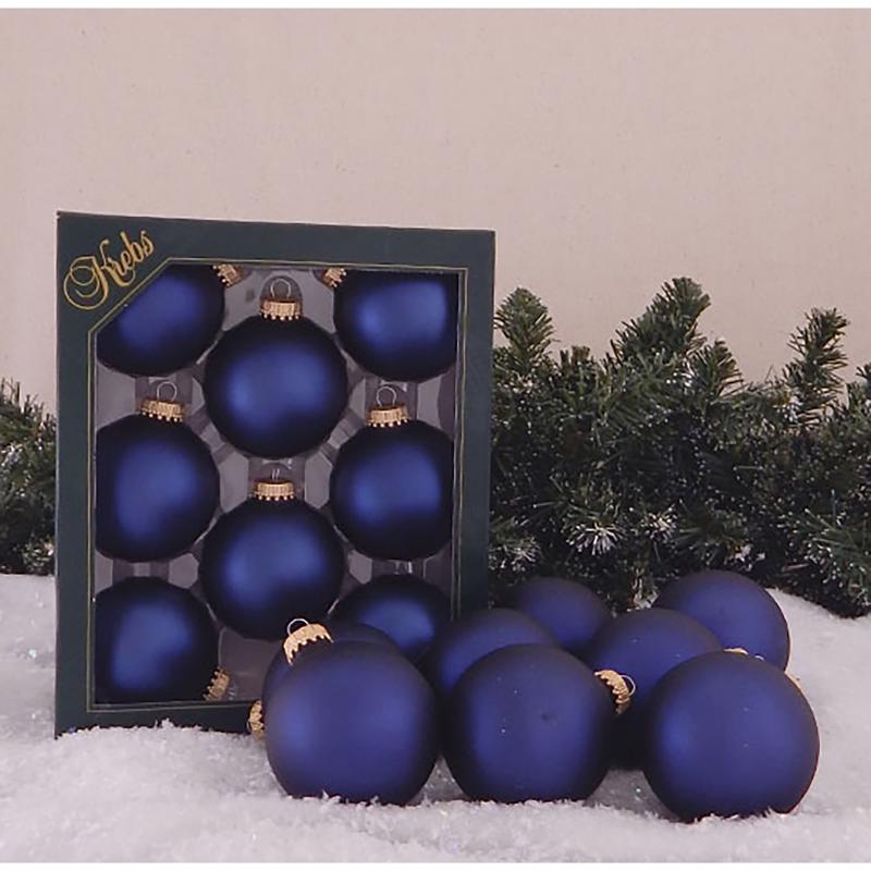 Christmas By Krebs Midnight Haze Ball Ornaments 2-5/8 in., Pack of 12
