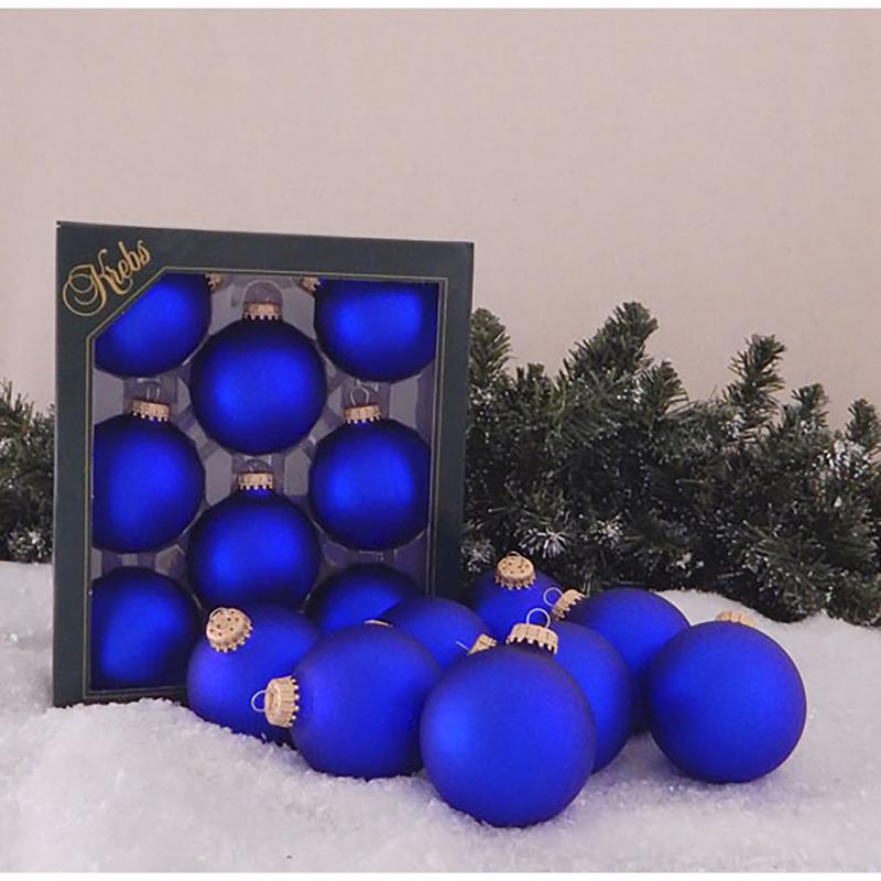 Christmas By Krebs Royal Velvet Ball Ornament 2-5/8 in., Pack of 12