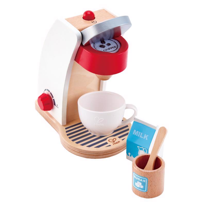 Hape Wooden Play Coffee Machine Assorted 6 pc