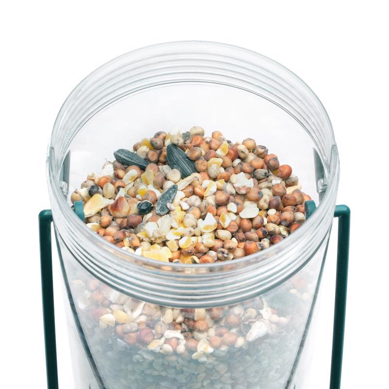 Perky-Pet Finch Plastic 2 in 1 Tube Bird Feeder 4 ports