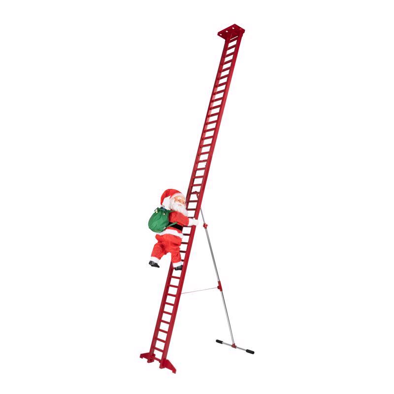 Mr. Christmas LED Multi Climbing Santa 10 ft. Yard Decor