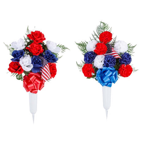 Gerson American Flag Porch Decor 1 pc, Pack of 12