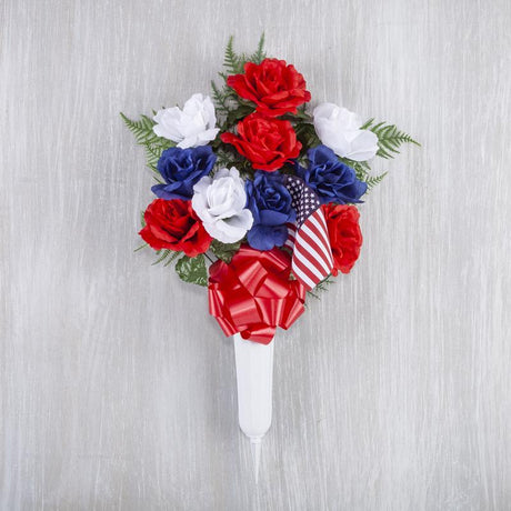 Gerson American Flag Porch Decor 1 pc, Pack of 12