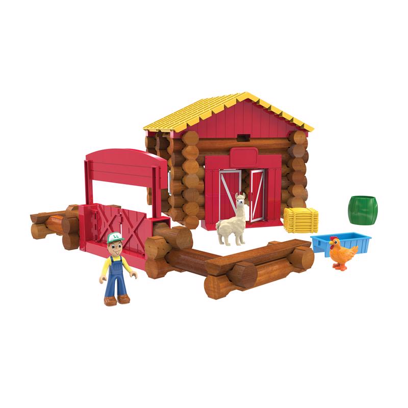Lincoln Logs America's National Toy Fun on the Farm Toy Multicolored 102 pc, Pack of 2